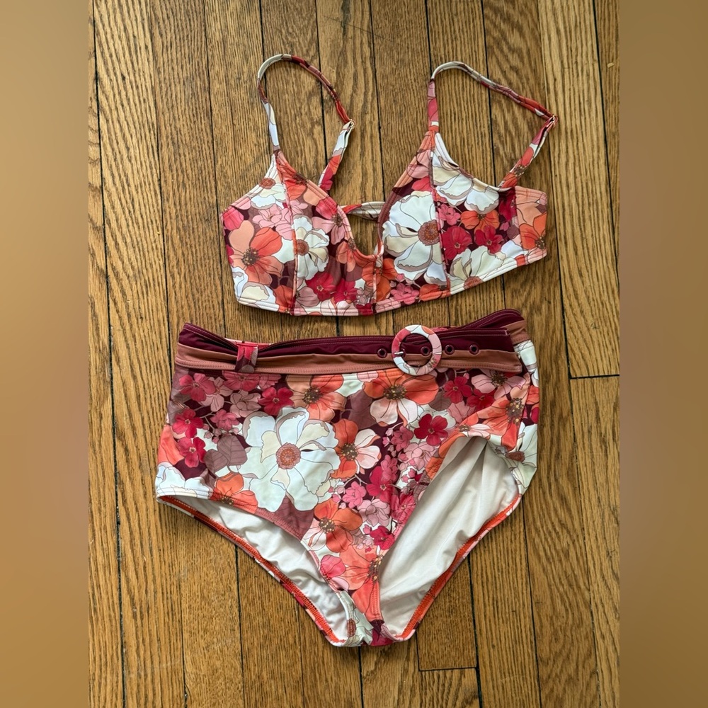 Peony Swimwear Wallflower Bikini - Size AUS12 (US 8/medium)